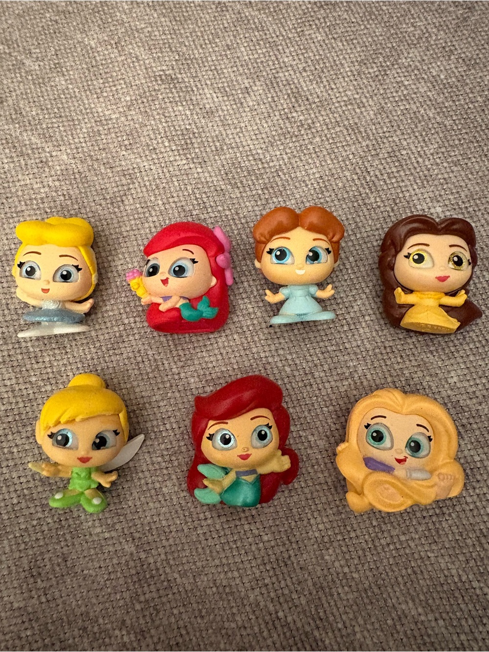 Disney Doorables Lot of 7 Princess Characters – Cinderella Ariel Belle Rapunzel
